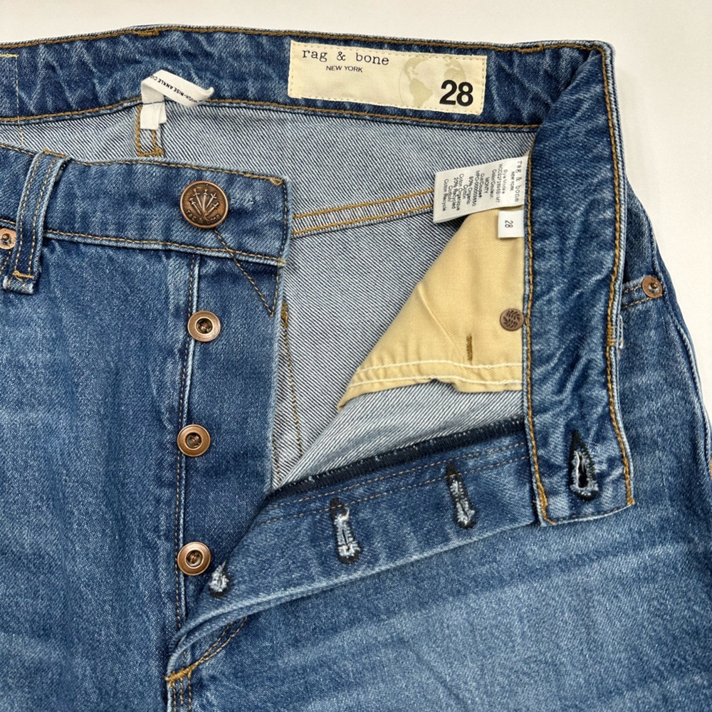 Rag & Bone Jeans NWT $225 Nina High-Rise Straight Leg  Cigarette Ankle - Picture 4 of 9